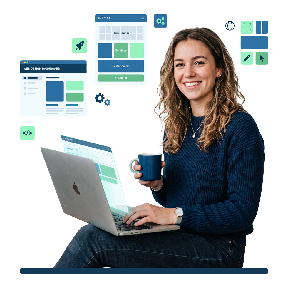 DIY website build illustration